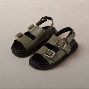 ALOHAS green sandals, size: 39 (EU) / 8.5 (US)